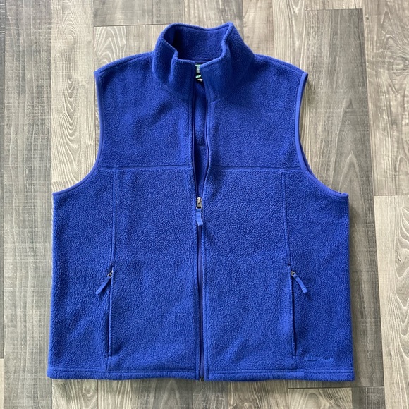 VTG LL Bean Polartec Fleece Full Zip Vest 
# 0 ALA7
Size Men's LARGE 
Blue - Picture 1 of 8